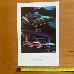 Vintage Ford Thunderbird Advertisement